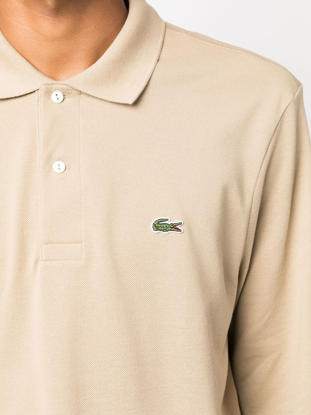 appliqué-logo long-sleeve polo shirt - 5