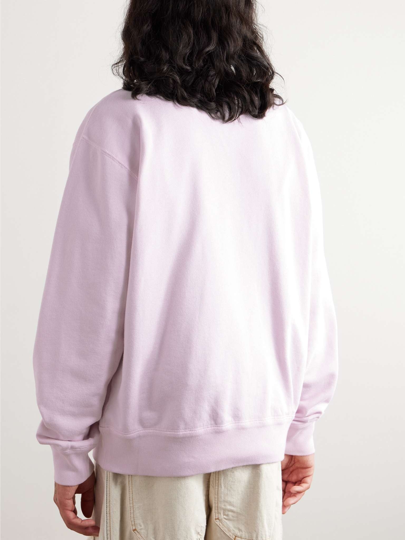 Mikis Logo-Embroidered Cotton-Blend Jersey Sweatshirt - 3