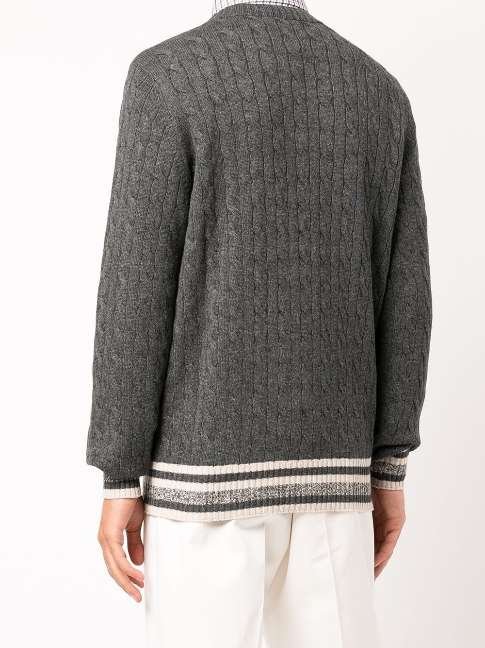 cable-knit cashmere jumper - 4