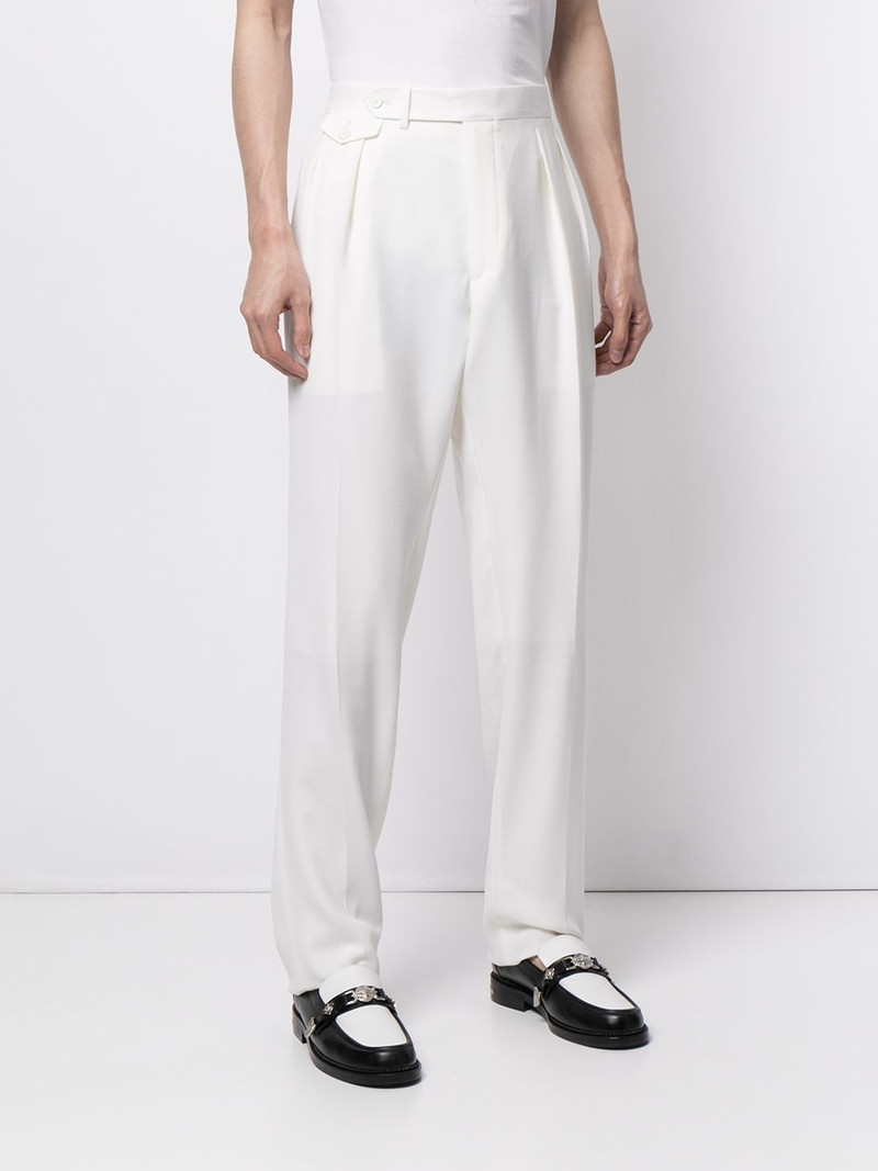 double-pleat high-waisted trousers 3