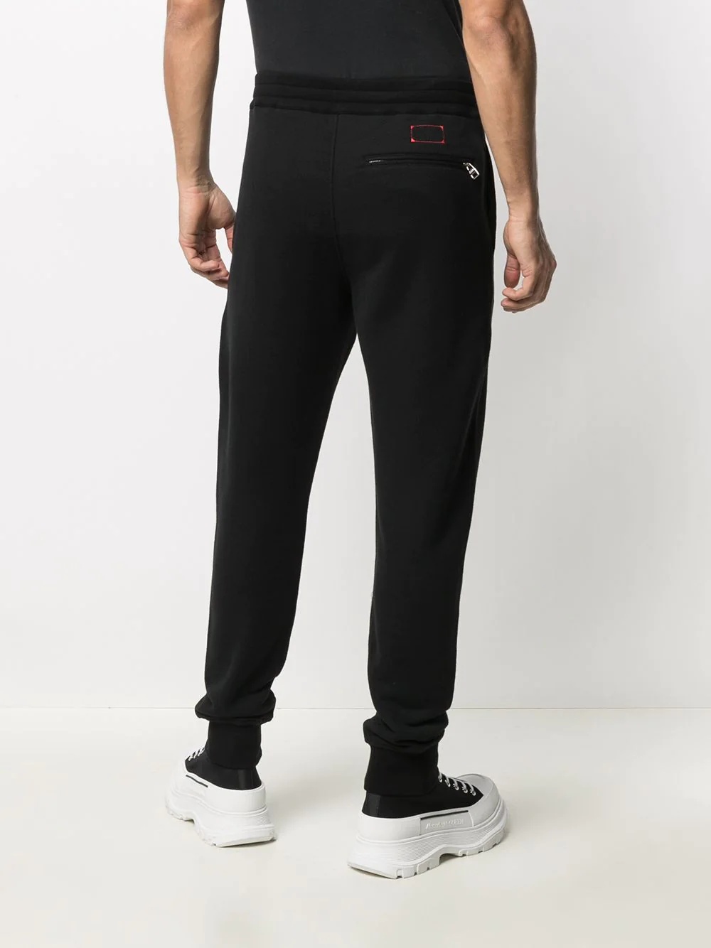 embroidered logo track trousers - 4