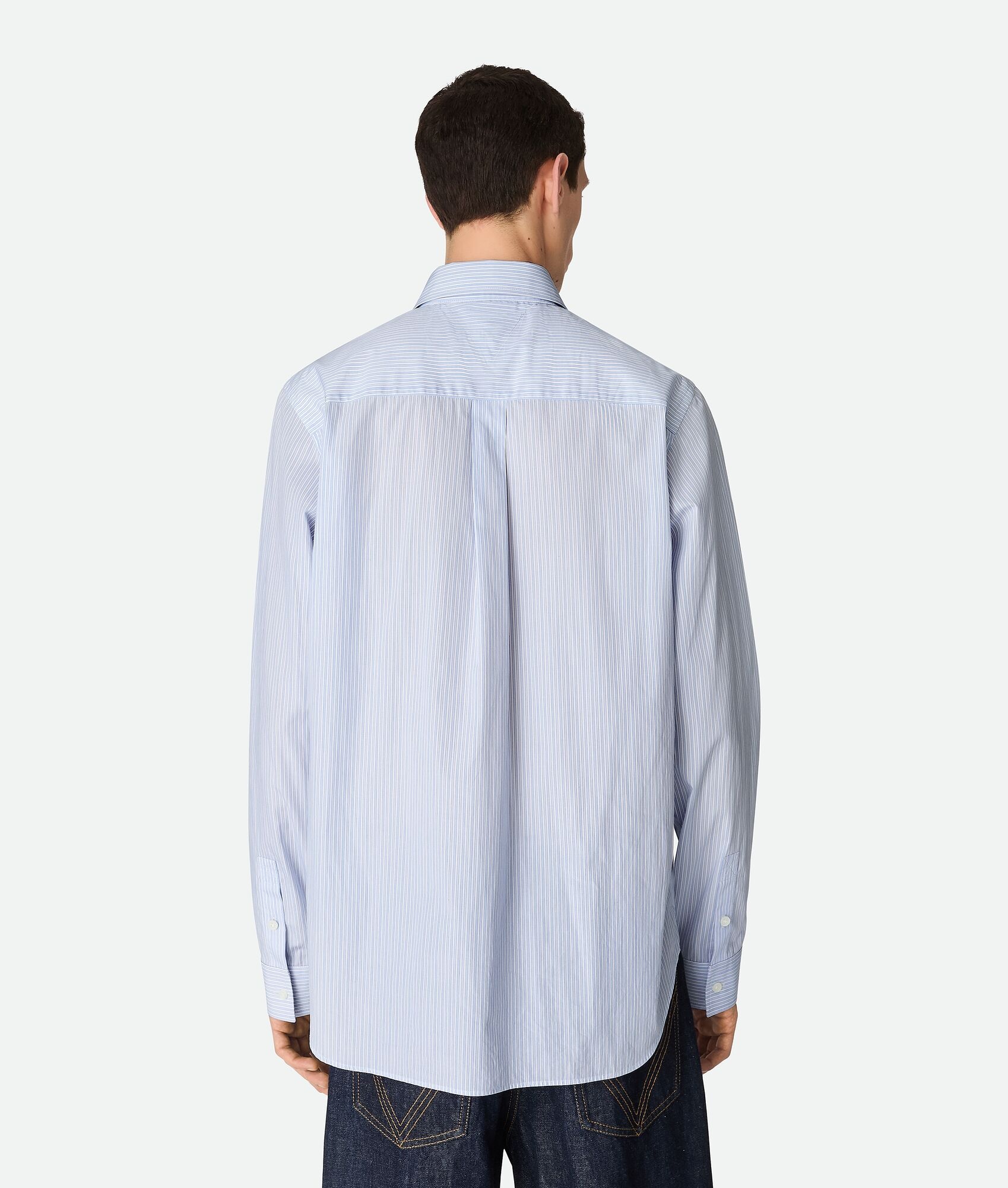 Stripe Cotton Poplin Shirt - 3