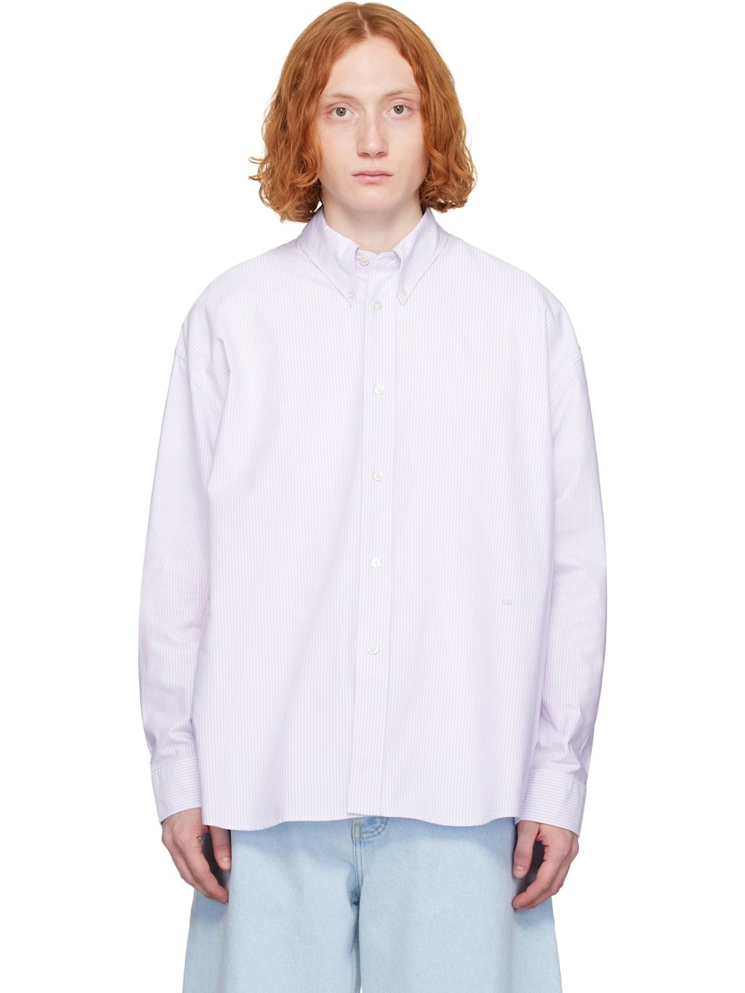 Purple & White Ruskin Shirt - 1