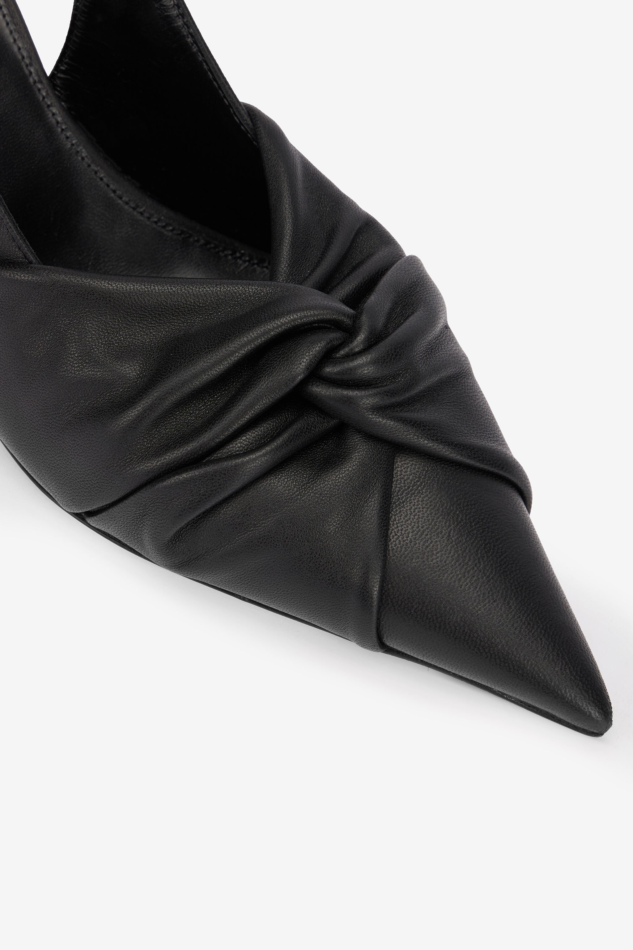 Leather Slingbacks - 4