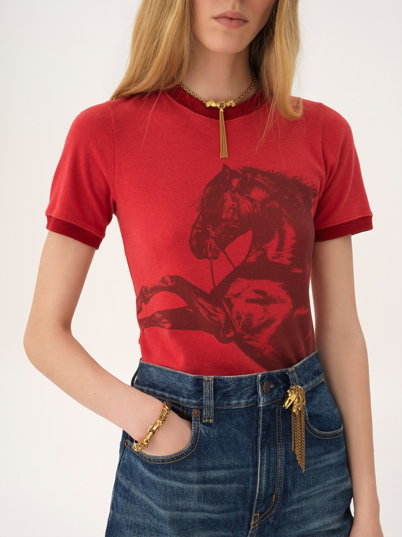 Chloé THE CHLOÉ CHAIN HORSE CUFF outlook