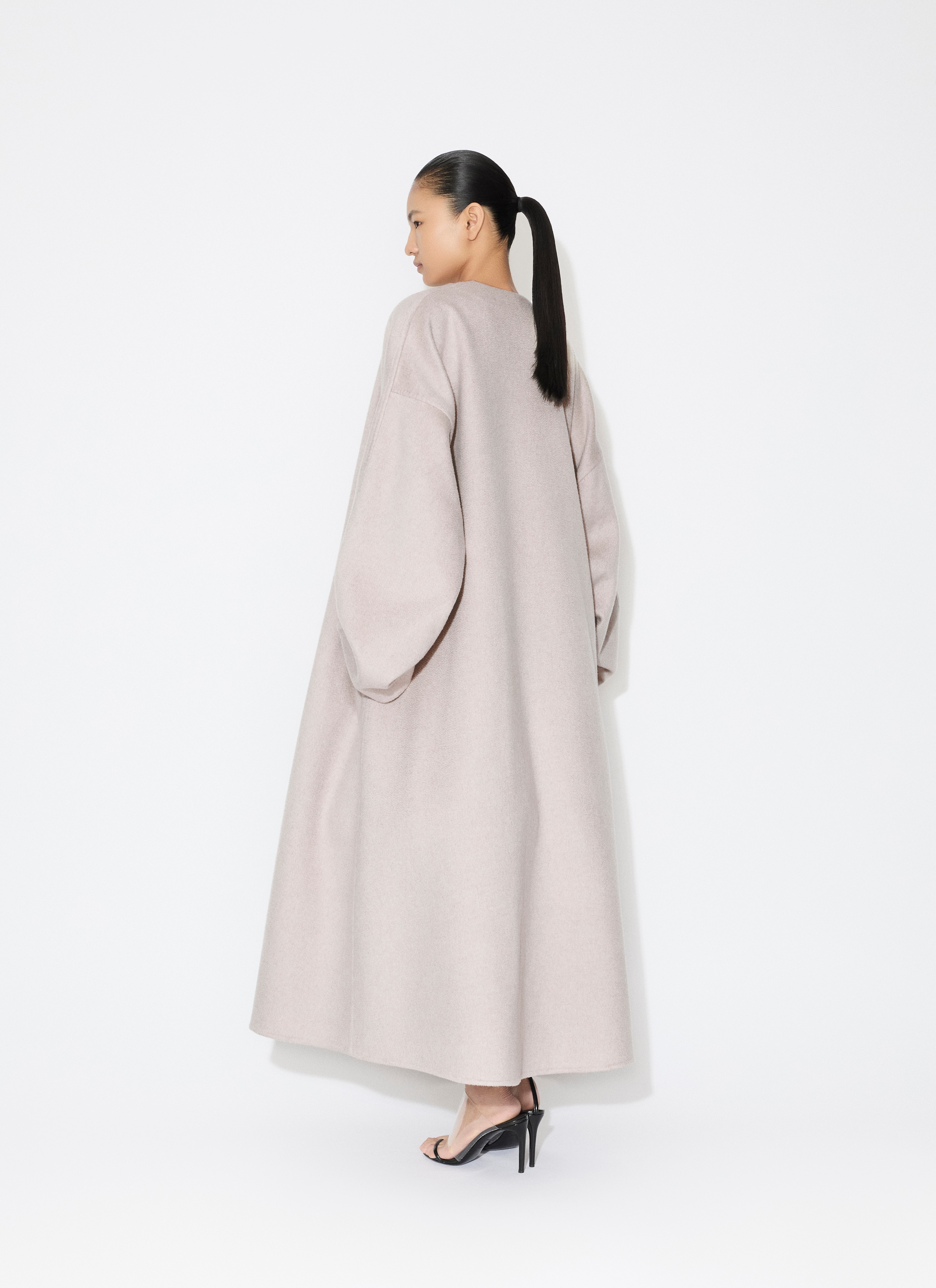 CASHMERE LONG COAT - 3