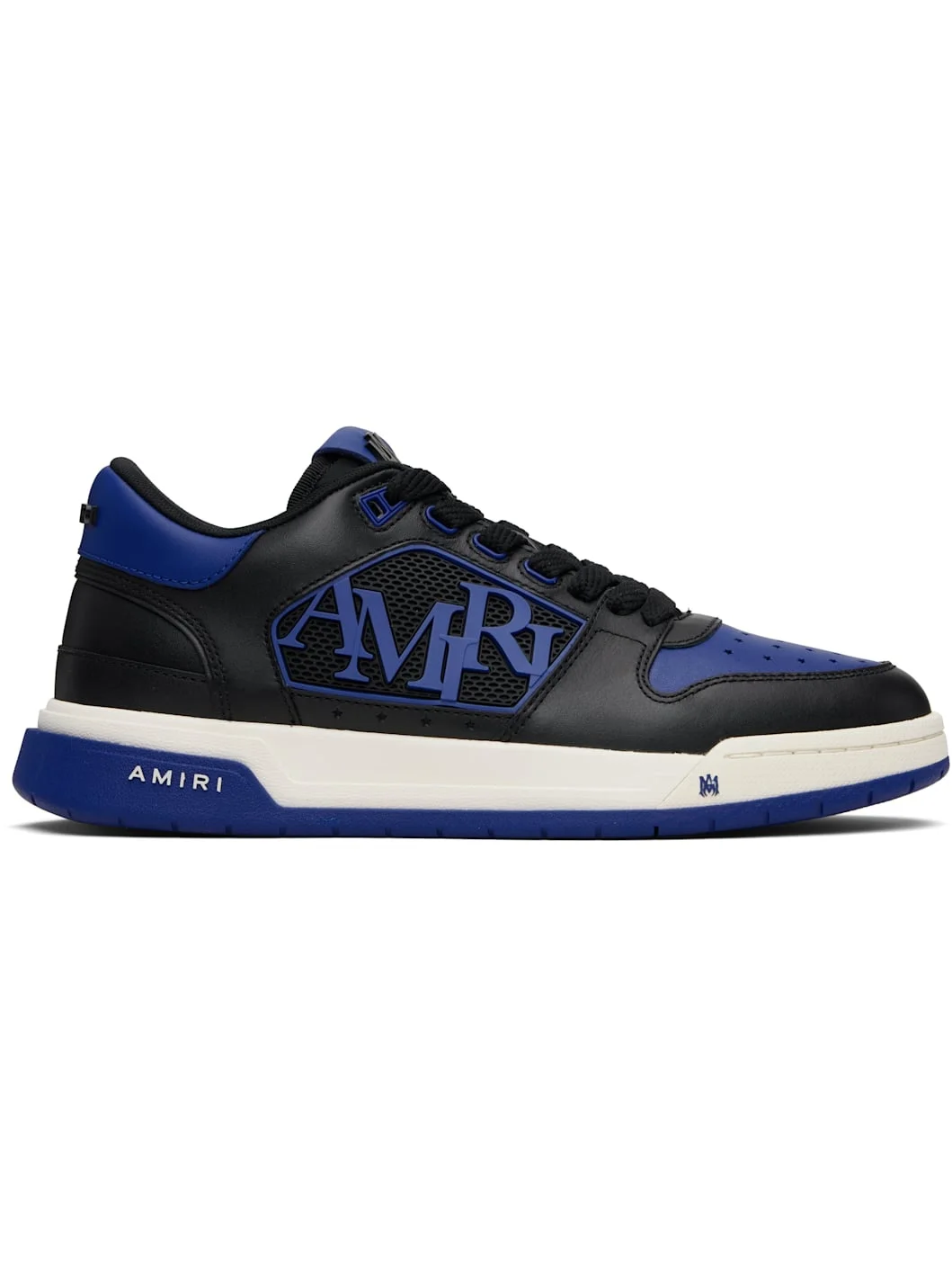 Black & Blue Classic Low Sneakers - 1