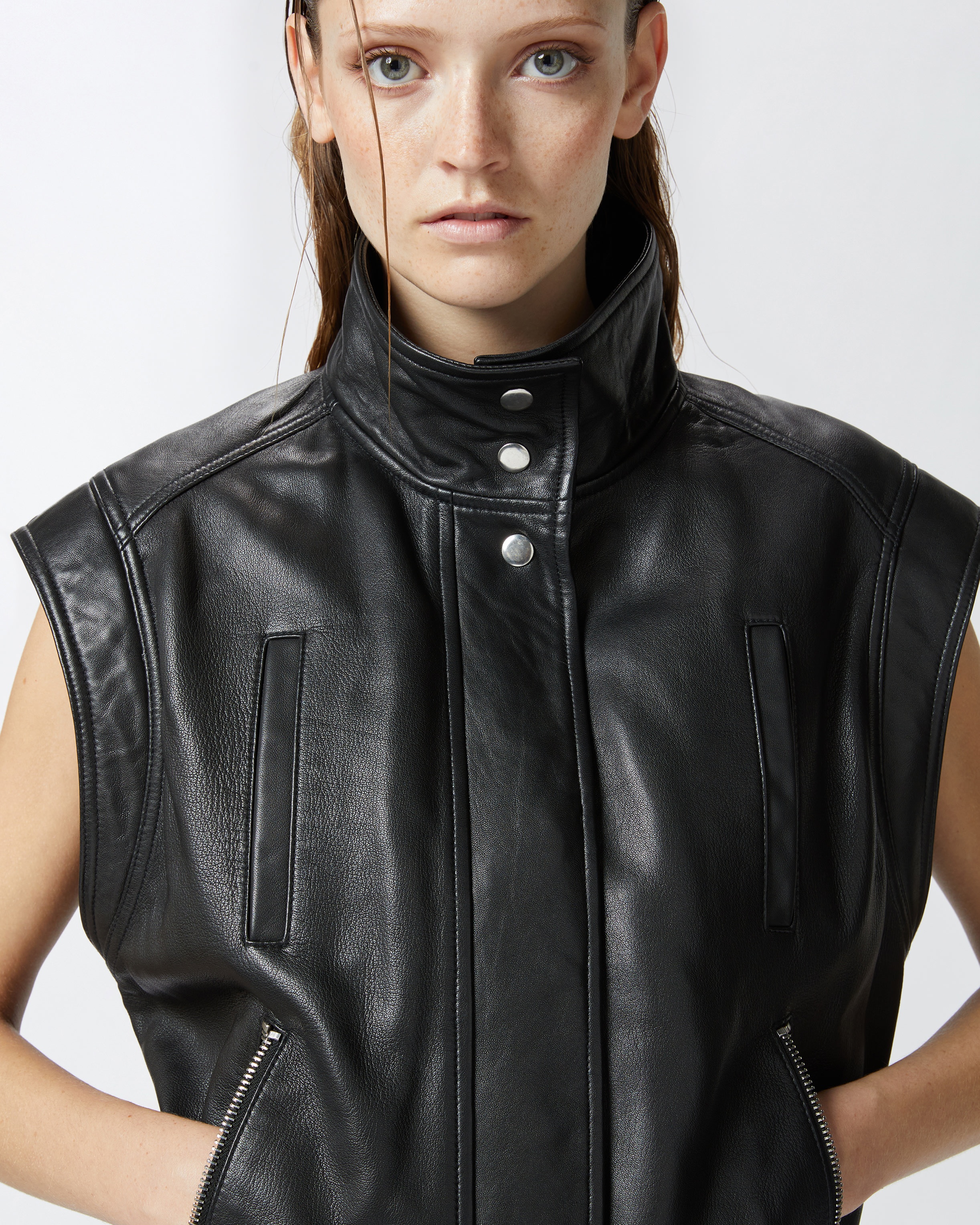 NAPPA LEATHER BIKER JACKET - 5