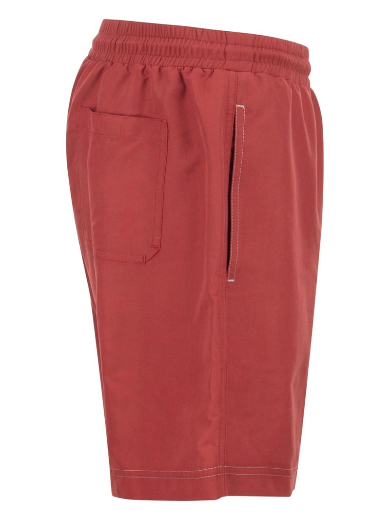 Brunello Cucinelli logo-embroidered swim shorts outlook