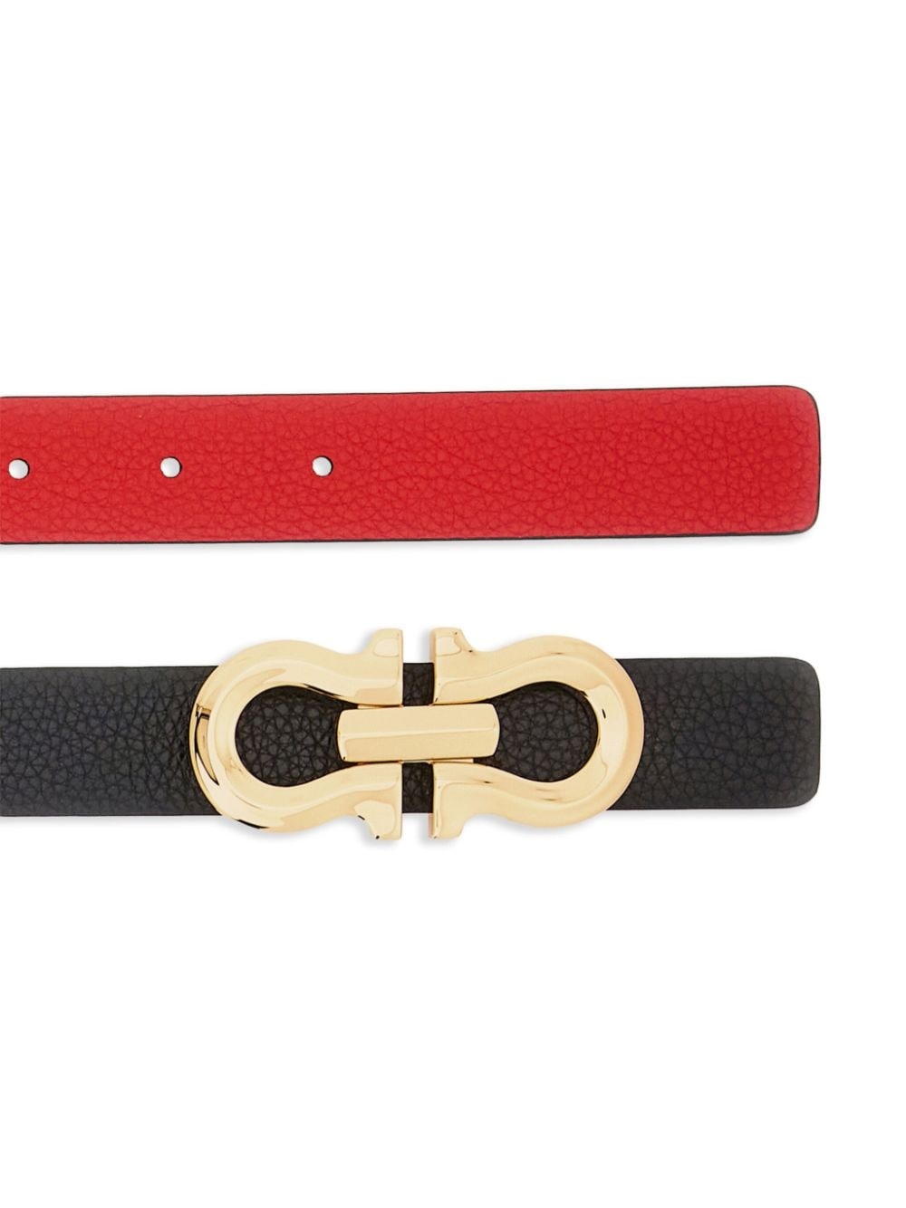 Gancini reversible leather belt - 2