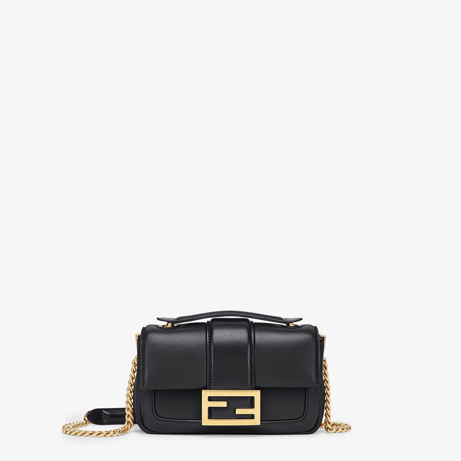 Black nappa leather bag - 1