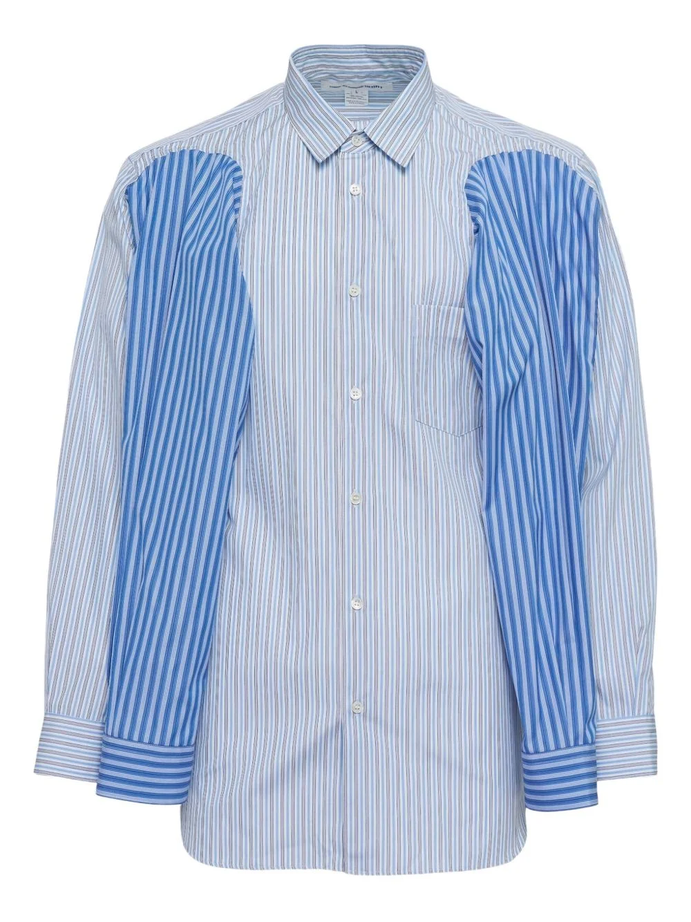 layered striped shirt - 1