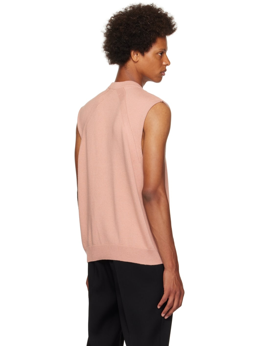 Pink Crewneck Vest - 3