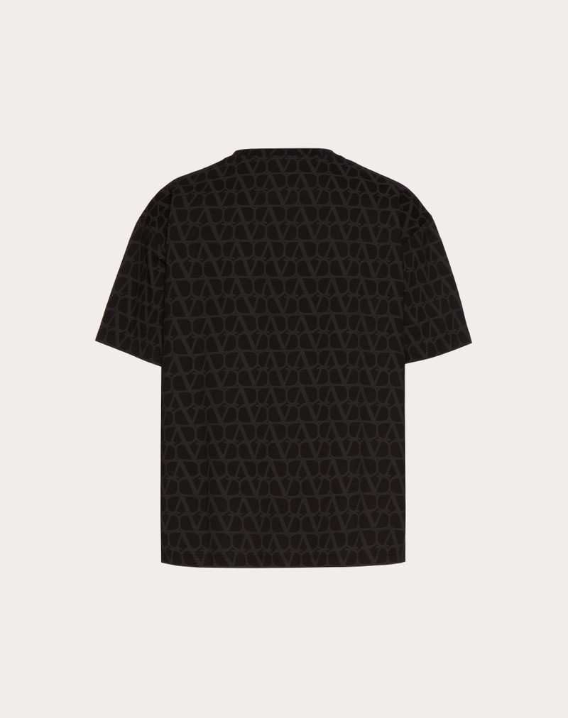 Valentino COTTON T-SHIRT WITH TOILE ICONOGRAPHE PRINT outlook