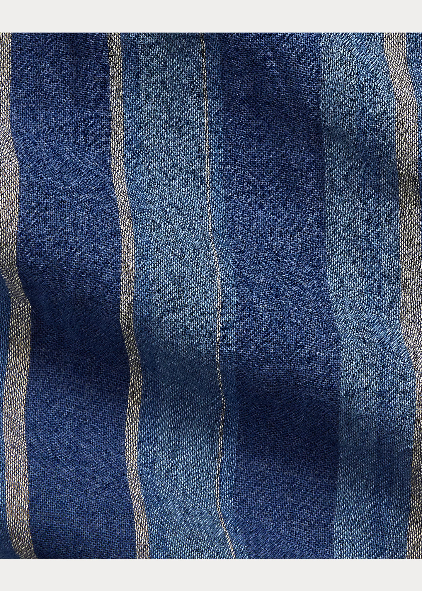 Striped Double-Faced Cotton Scarf - 5