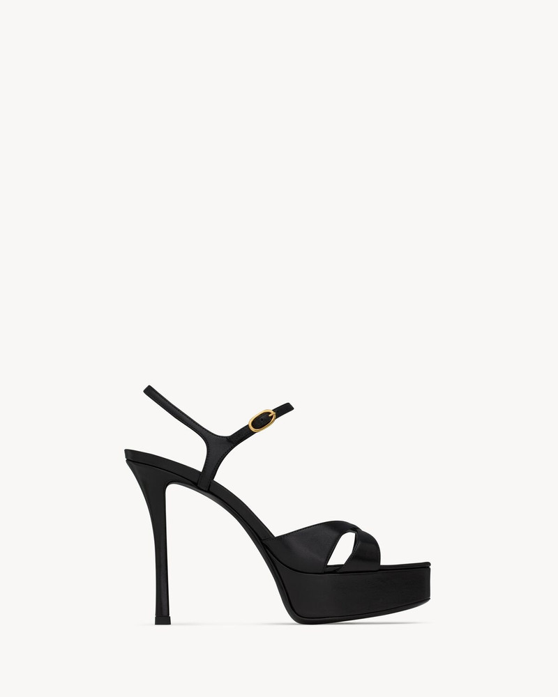 DEBBIE PLATFORM SANDALS IN SMOOTH LEATHER 1