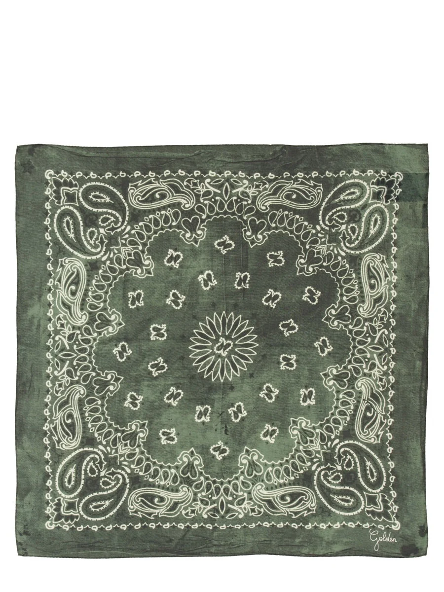 Golden Goose Men Scarf With Paisley Pattern - 1