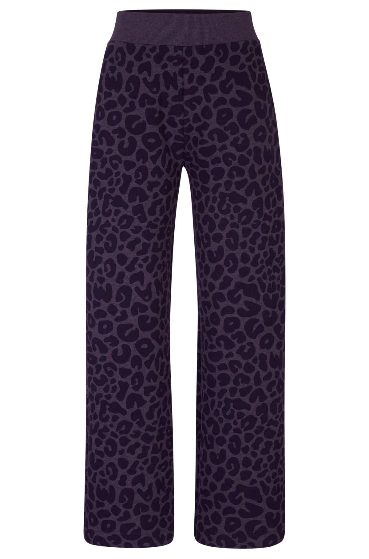 NAOMI X BOSS TRACKSUIT BOTTOMS WITH LEOPARD PRINT - 1