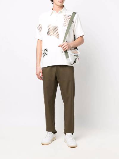 Aspesi drawstring straight-line trousers outlook