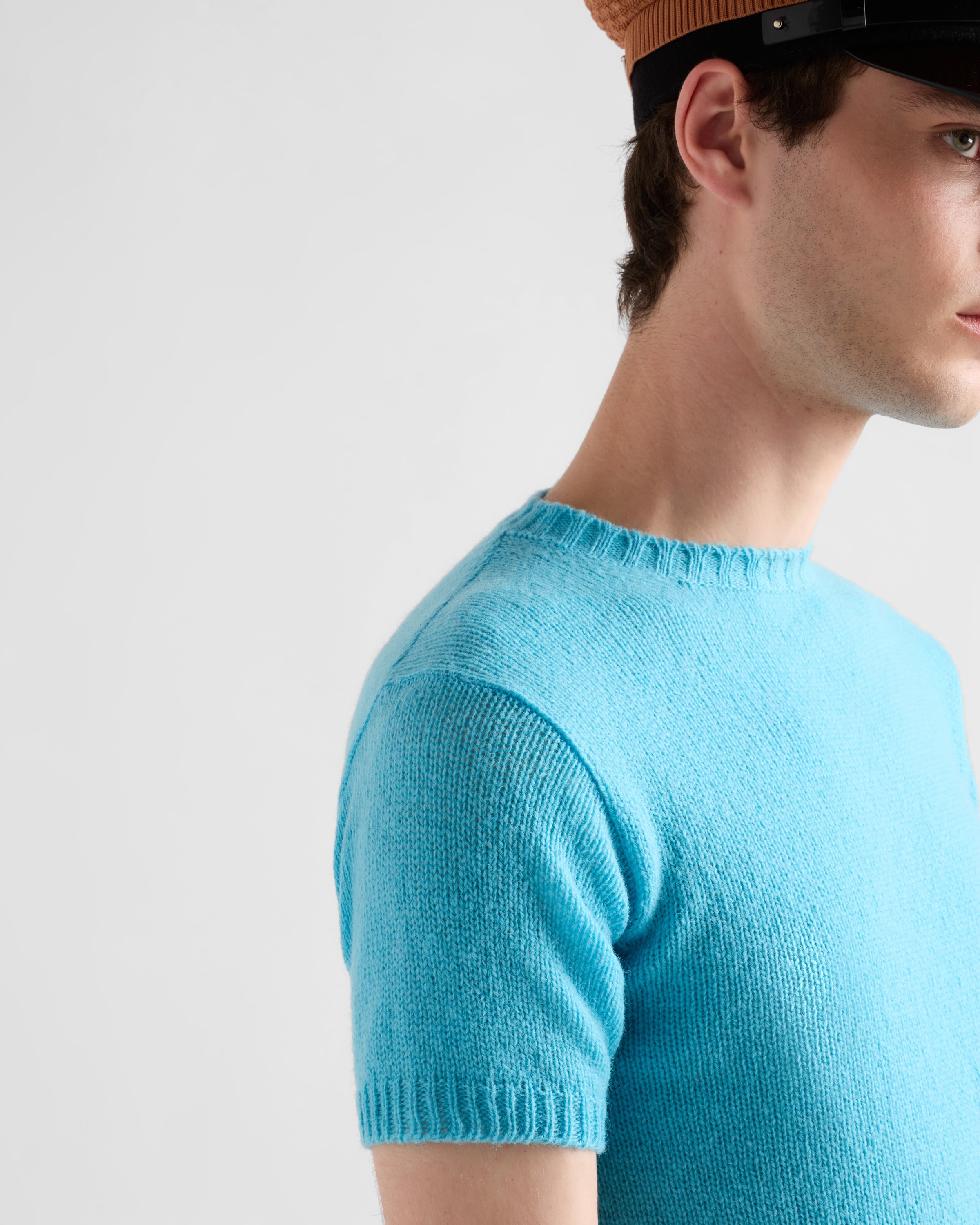 Short-sleeved cashmere sweater - 3