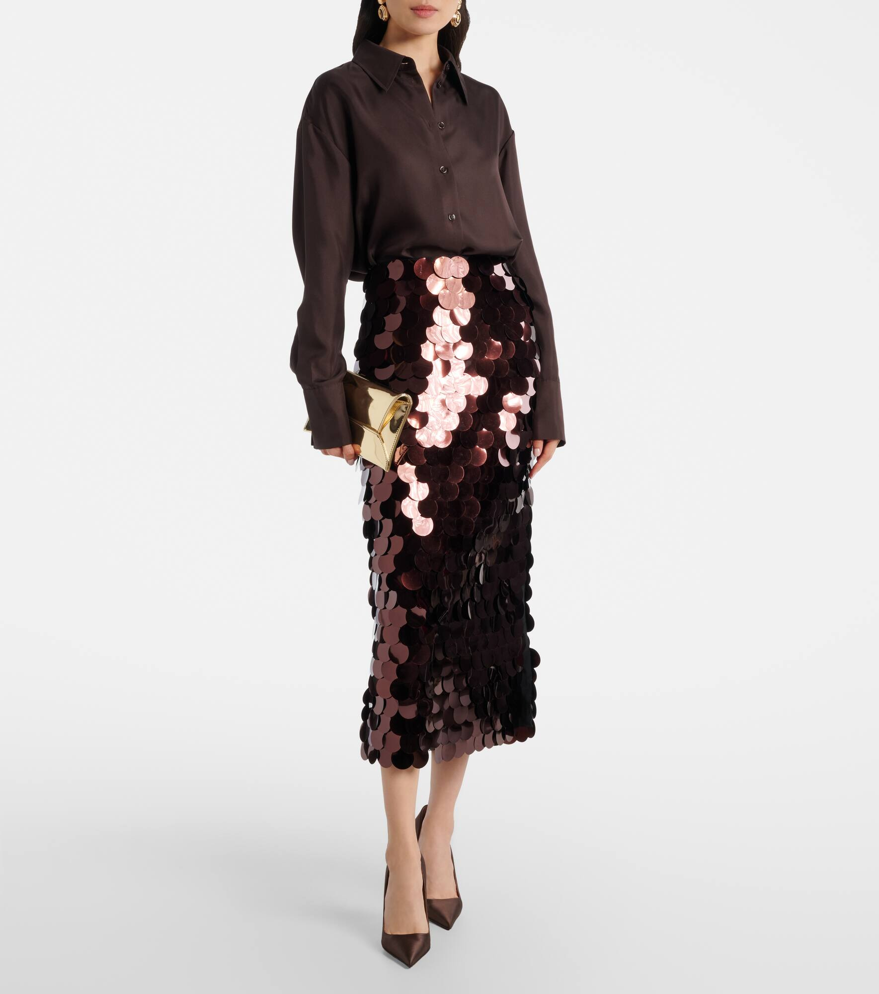 Sequined midi skirt - 2