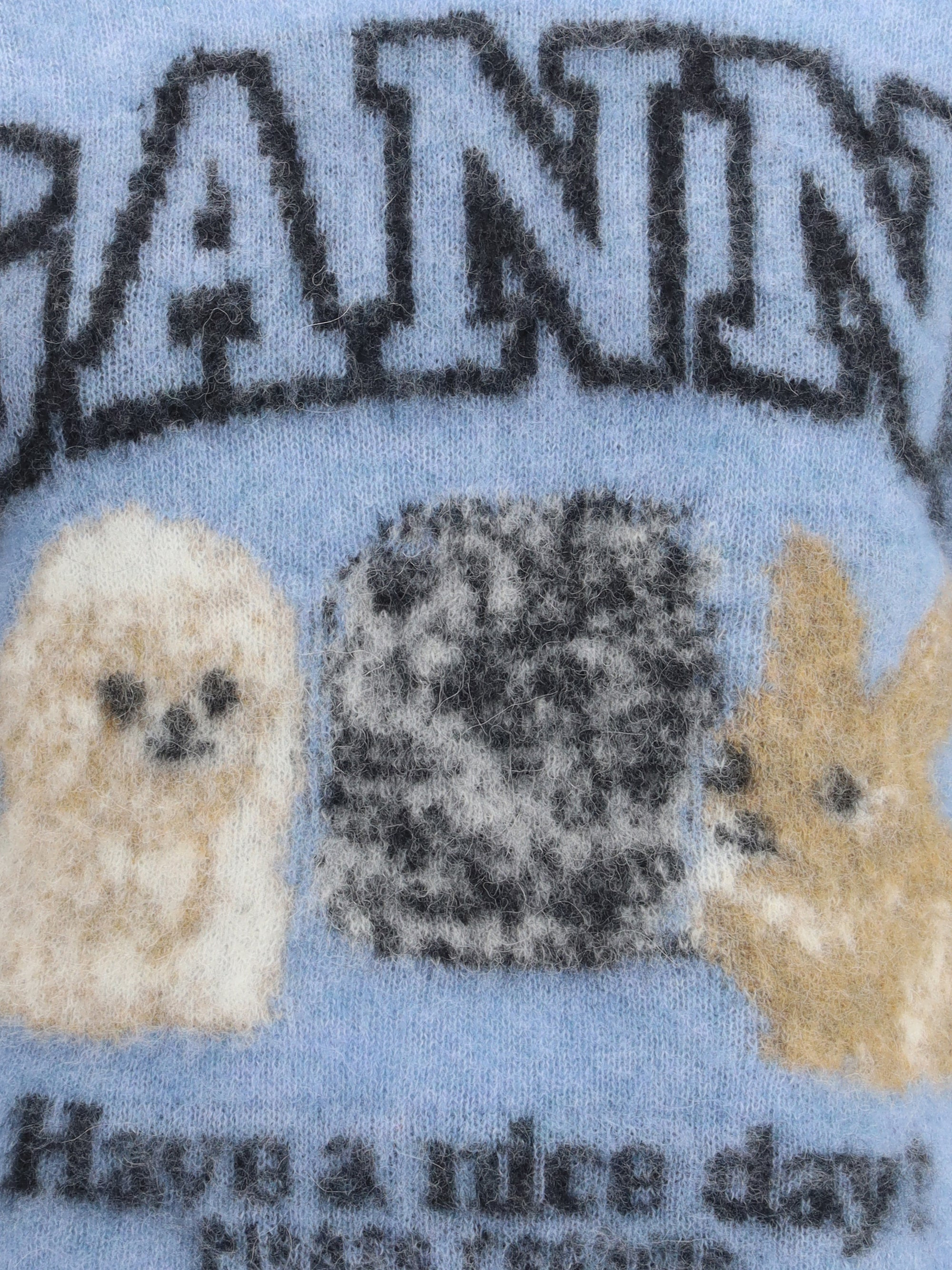 Ganni Women Puppies Short Sleeve Sweater - 3