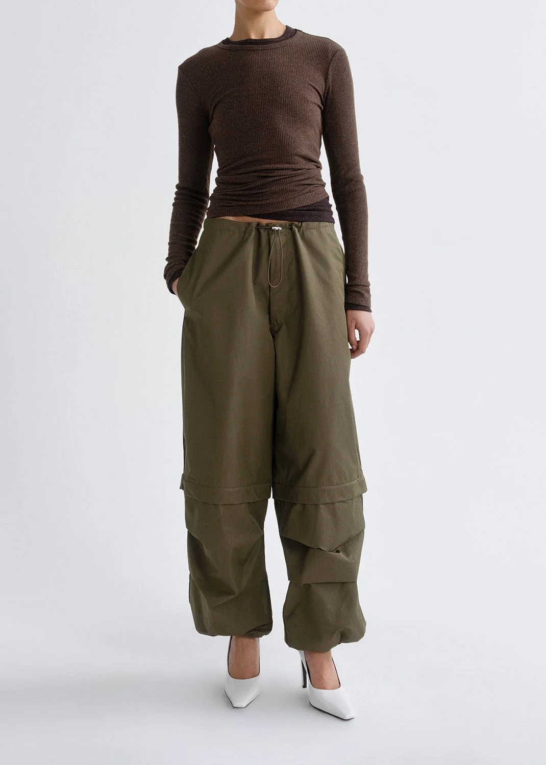 COULSON PARACHUTE PANT IN WILLOW - 1