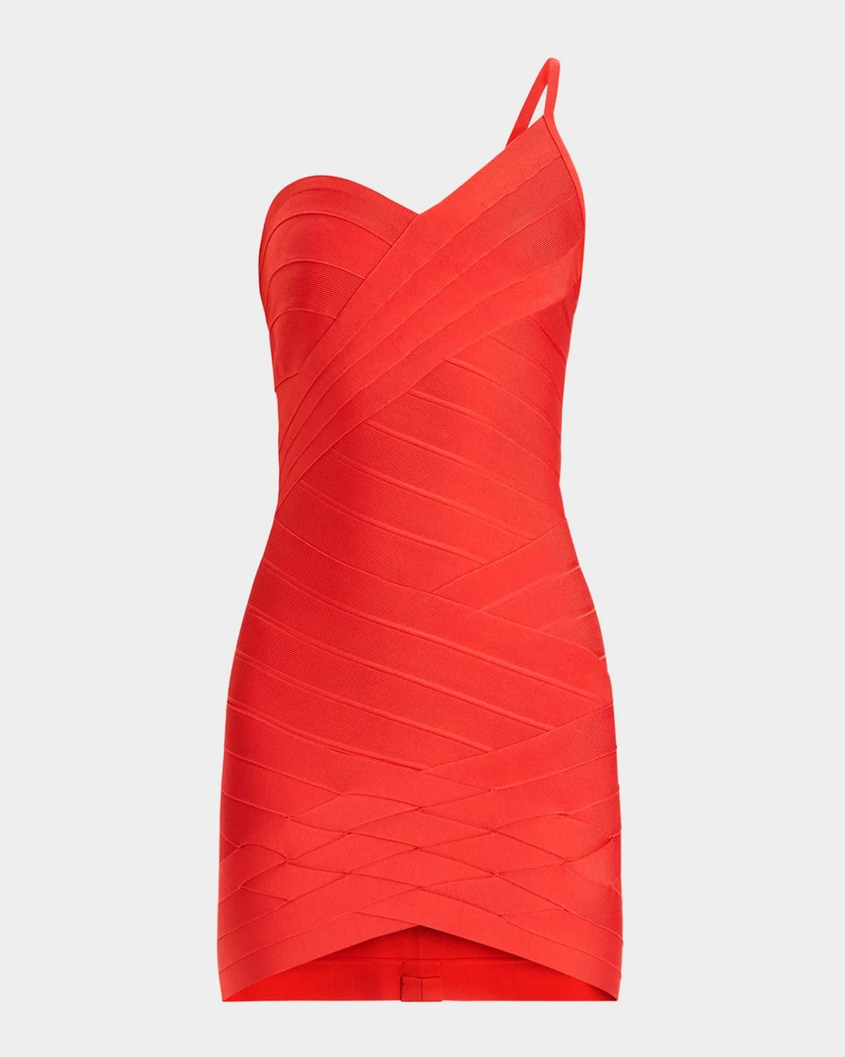 Ally Woven Bandage One-Shoulder Mini Dress - 1