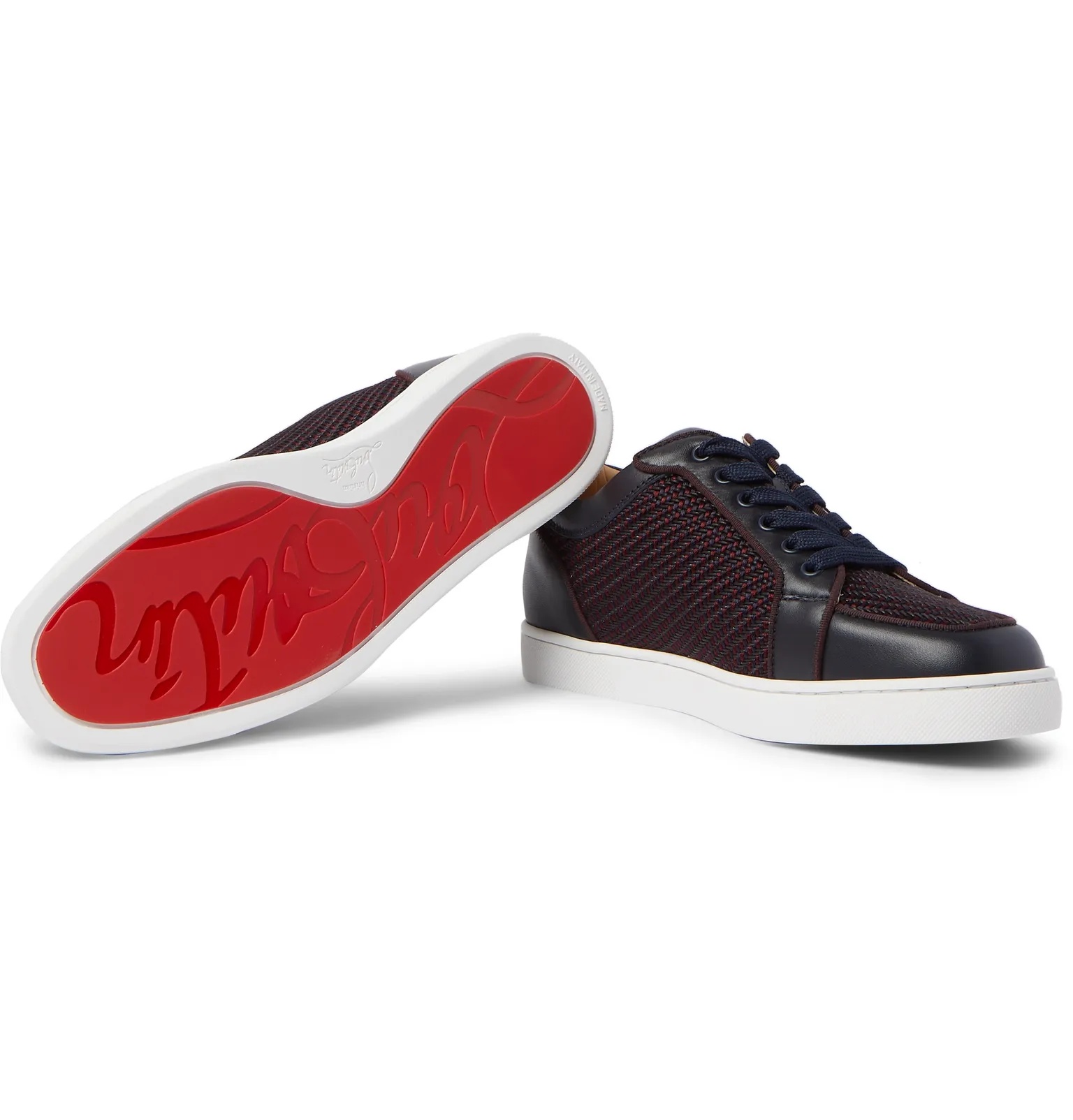 Rantulow Orlato Leather and Raffia Sneakers - 3