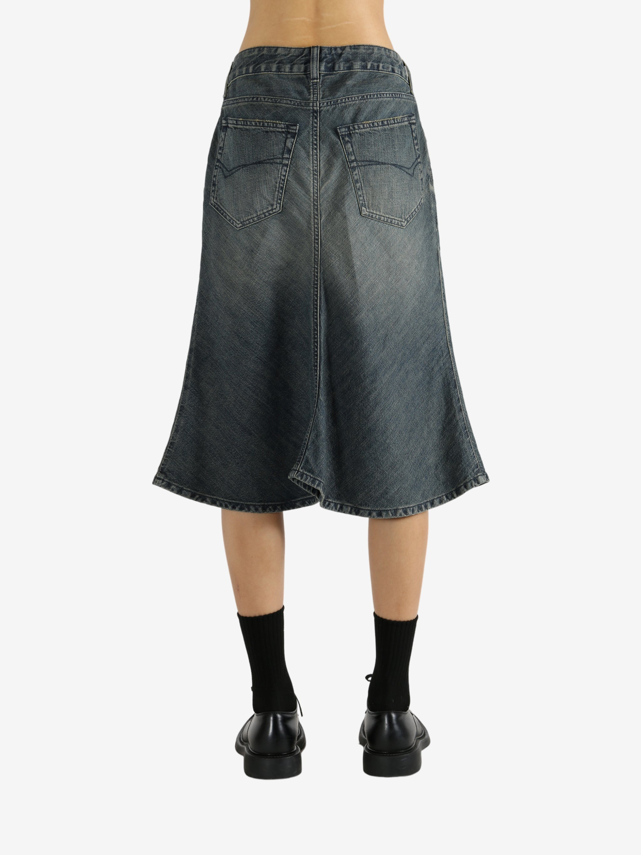 BALENCIAGA - Women Godet Midi Skirt - 3