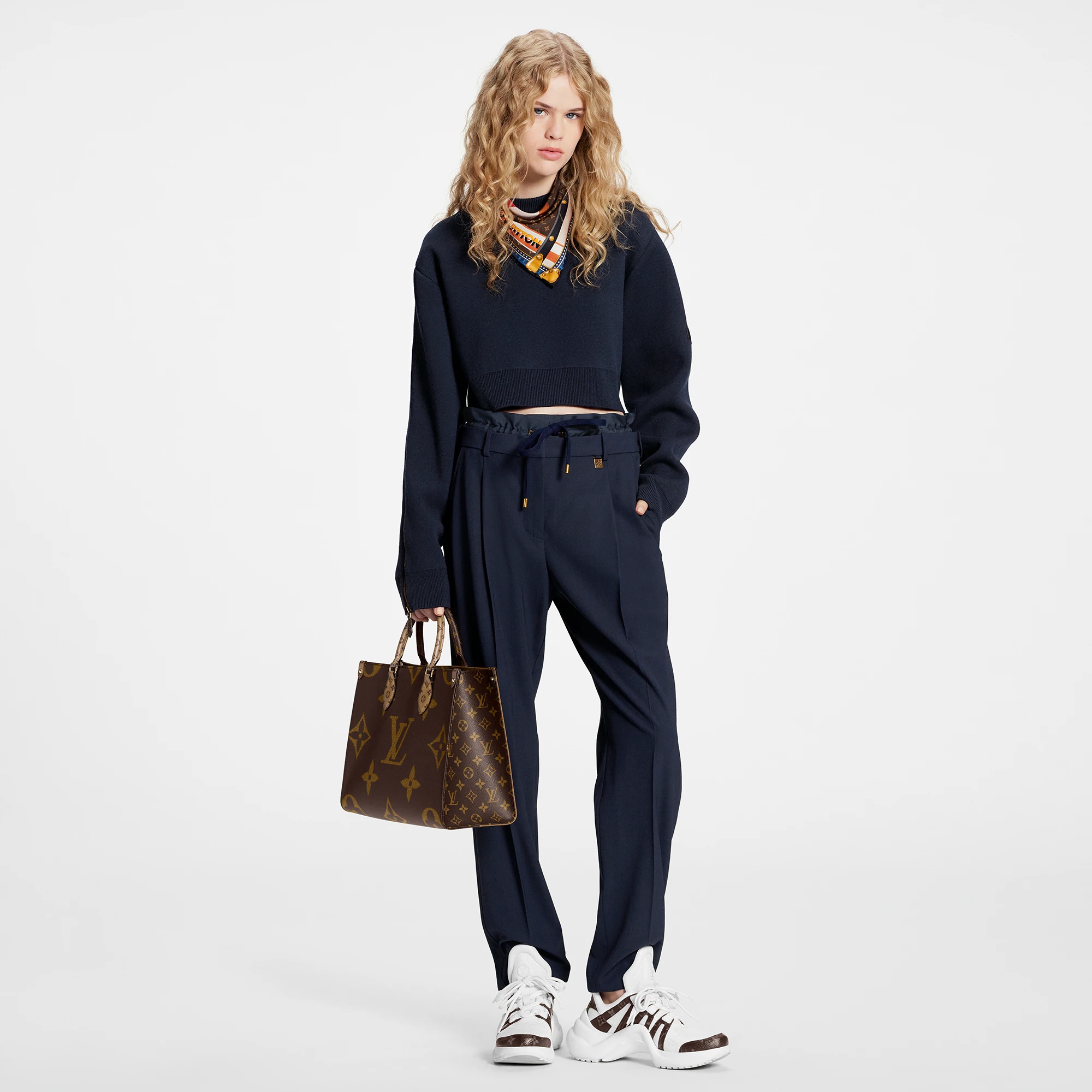 Wool Twill Trompe L’Oeil Paperbag Pants - 4