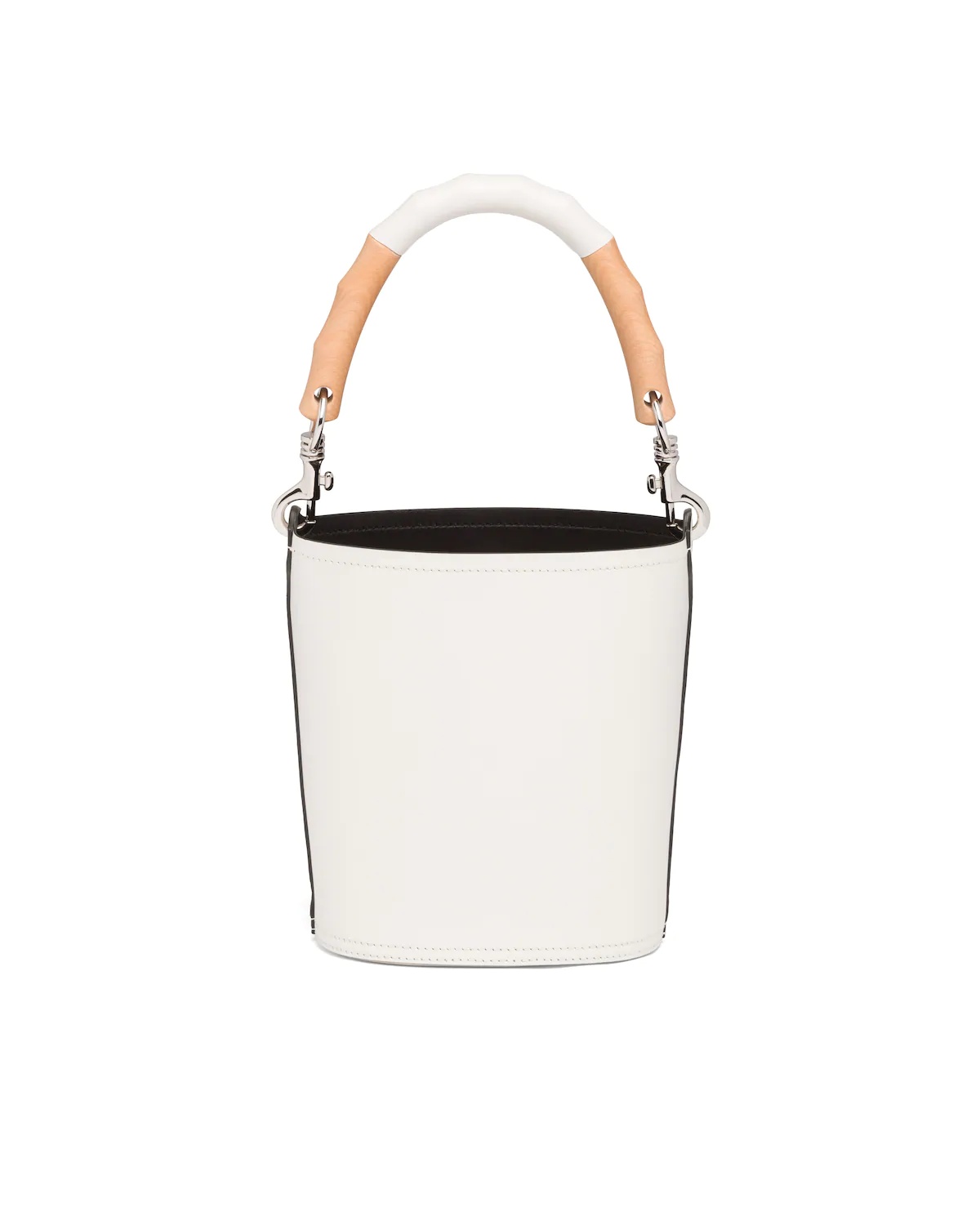 Leather Prada Tambour Bucket Bag - 4