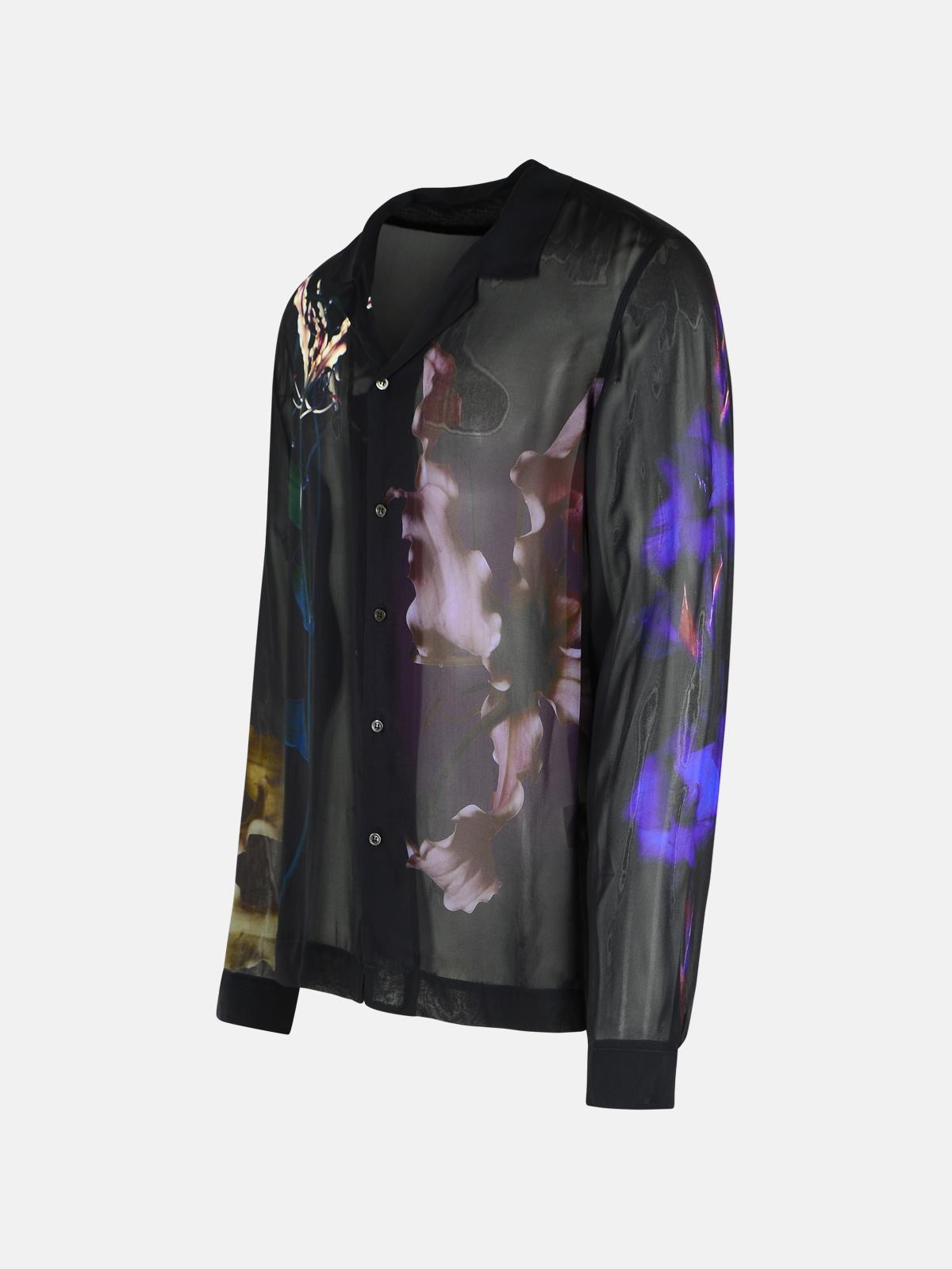 'CARLY' BLACK VISCOSE SHIRT - 2