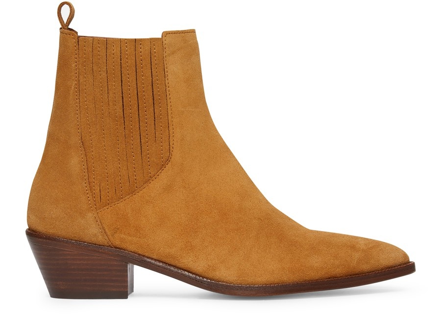 Suede cowboy ankle boots - 1