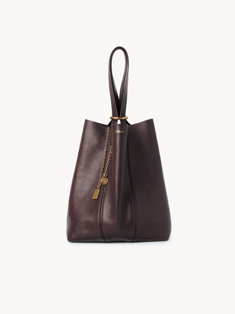 Chloé CHLOÉ SPIN TOTE BAG IN GRAINED LEATHER outlook