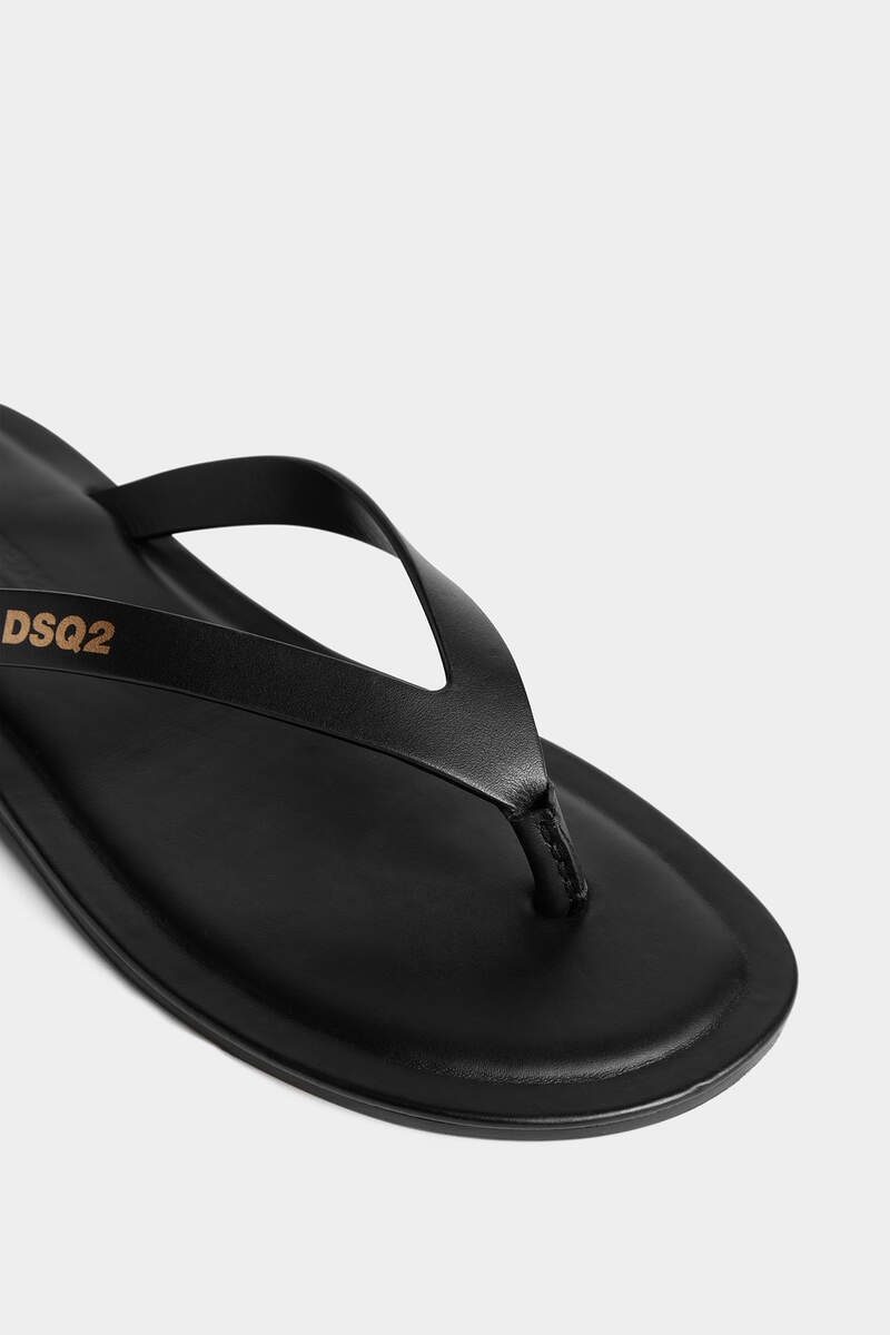DSQ2 LEATHER FLIP FLOP - 5
