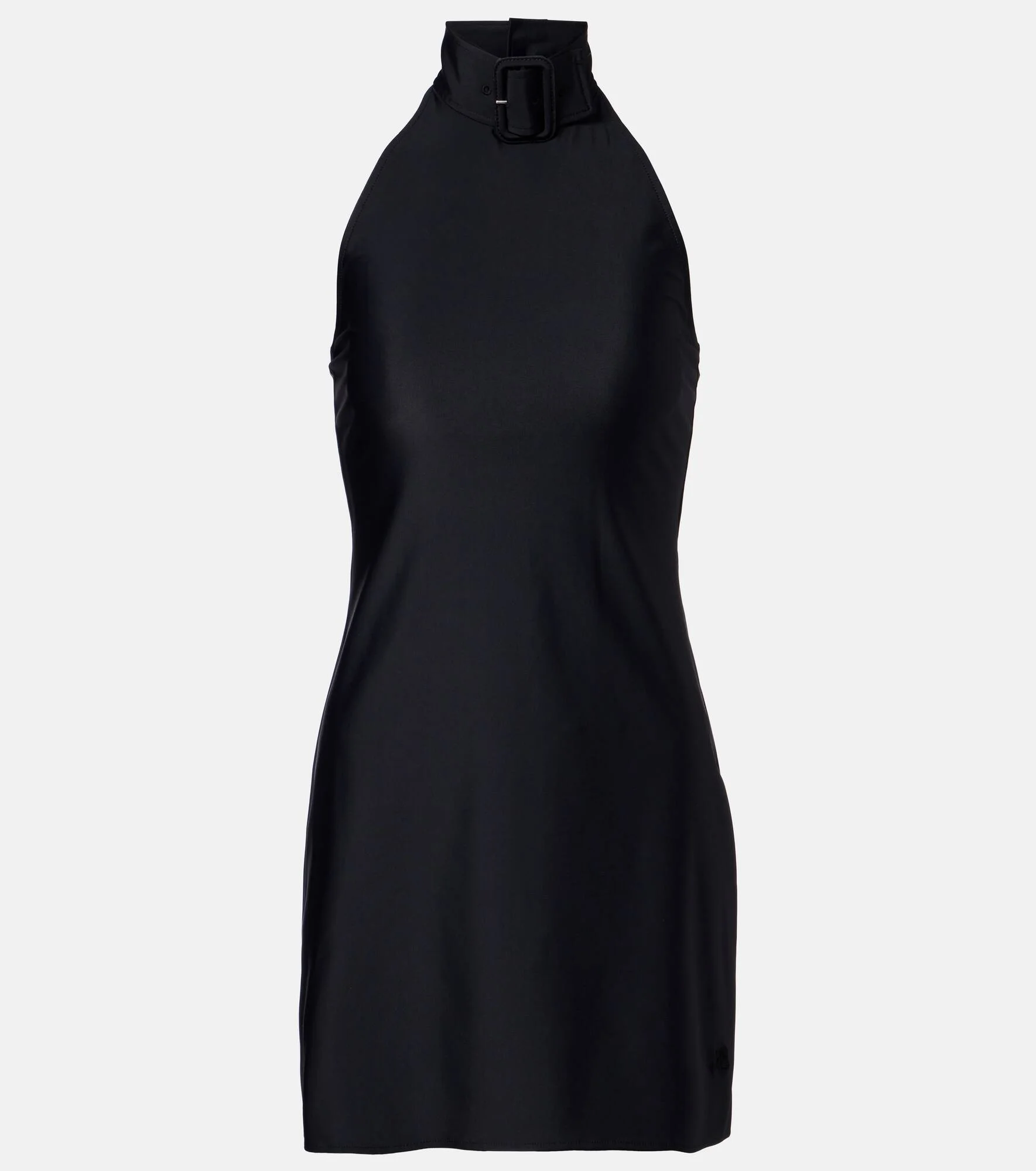 Buckle-detail jersey minidress - 1