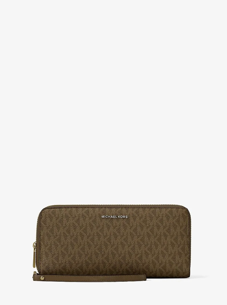 Large Logo Continental Wallet - 1