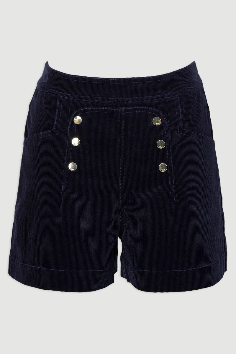 Stretch Cord Button Detail Short 4