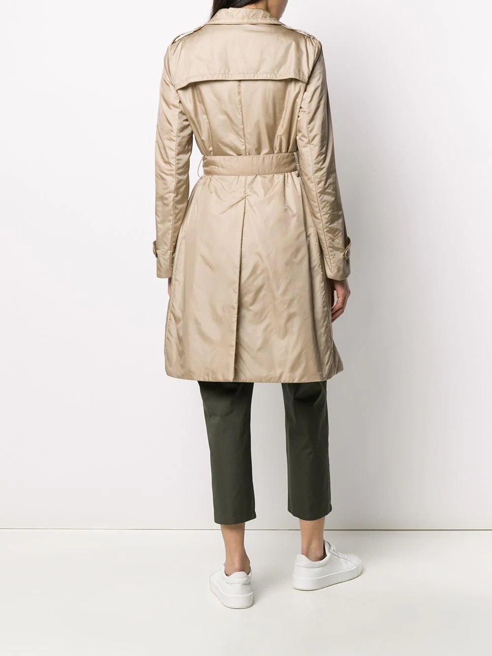 padded trench coat - 4