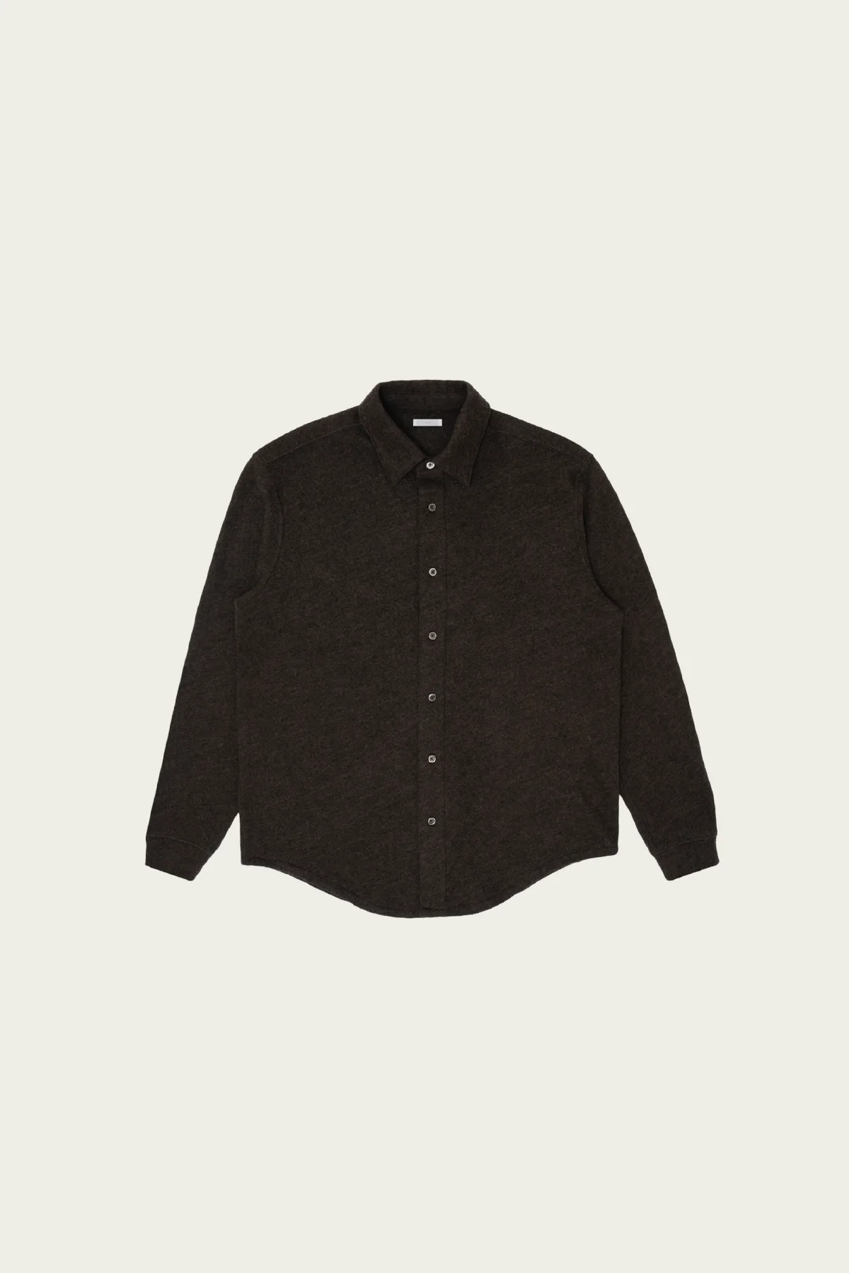 Crater Wool Button Up - Brown - 1