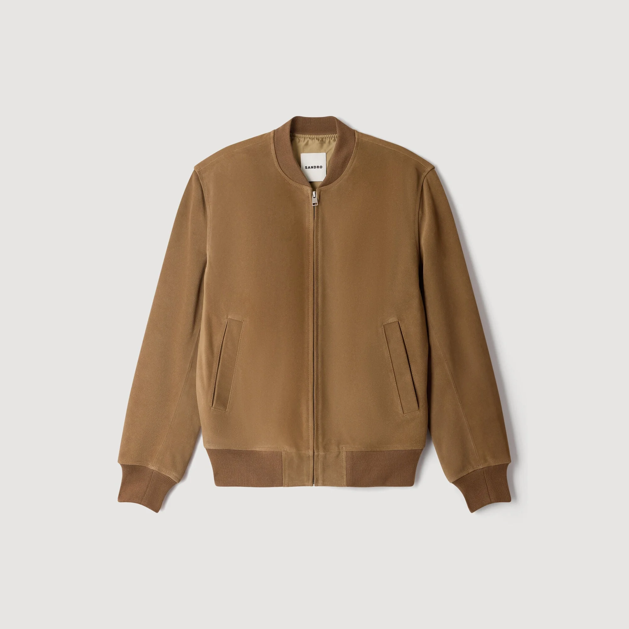 ZIP-UP SPLIT SUEDE JACKET - 1