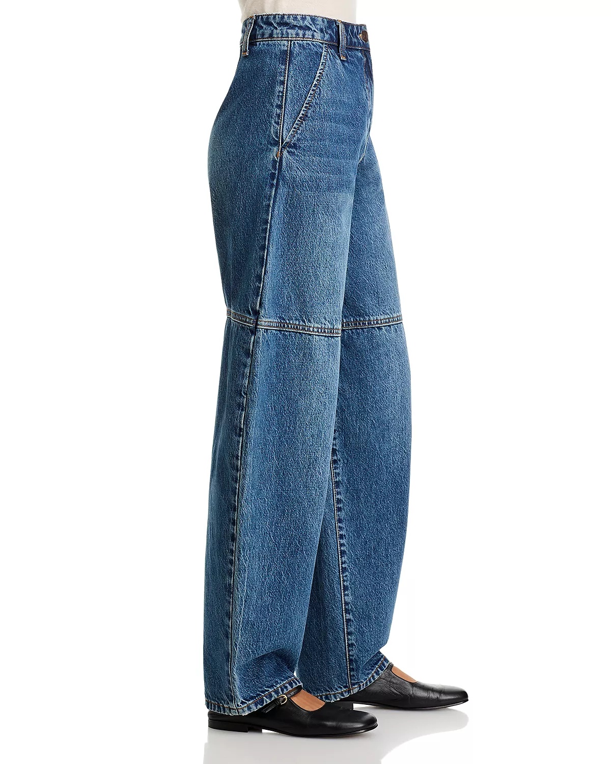High Rise Barrel Jeans in Indigo - 4