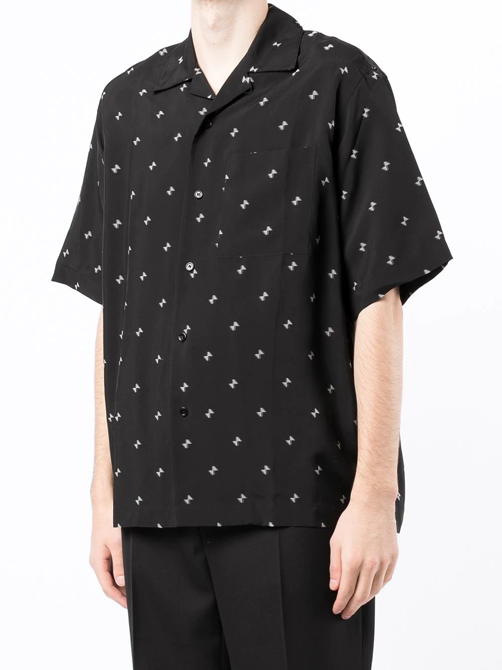triangle-print shirt - 3