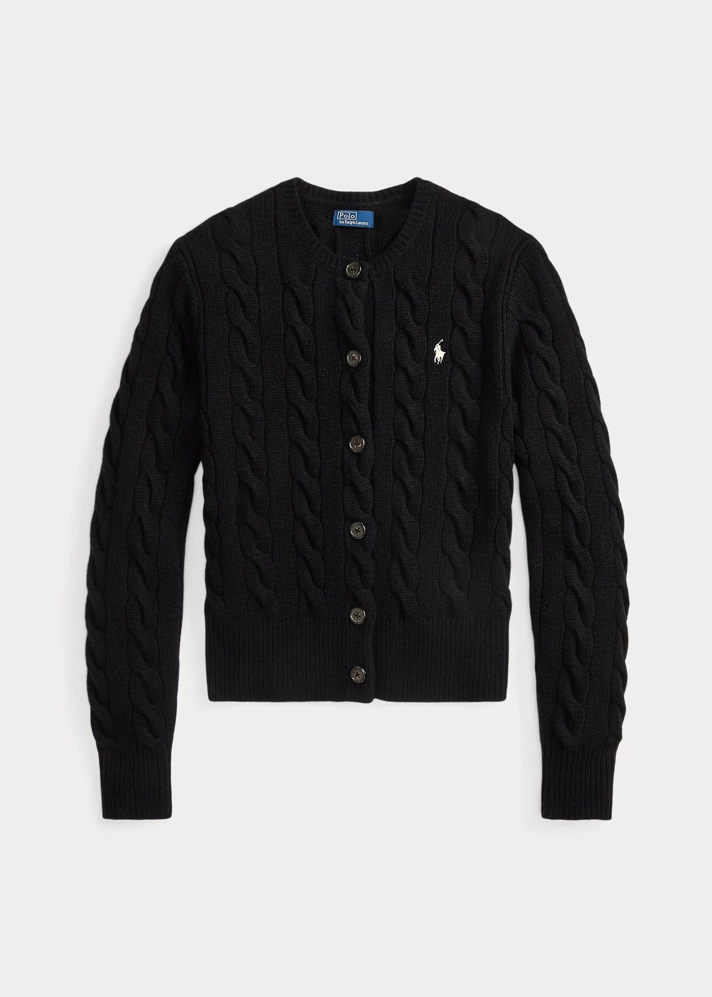 Cable-Knit Wool-Cashmere Cardigan - 1