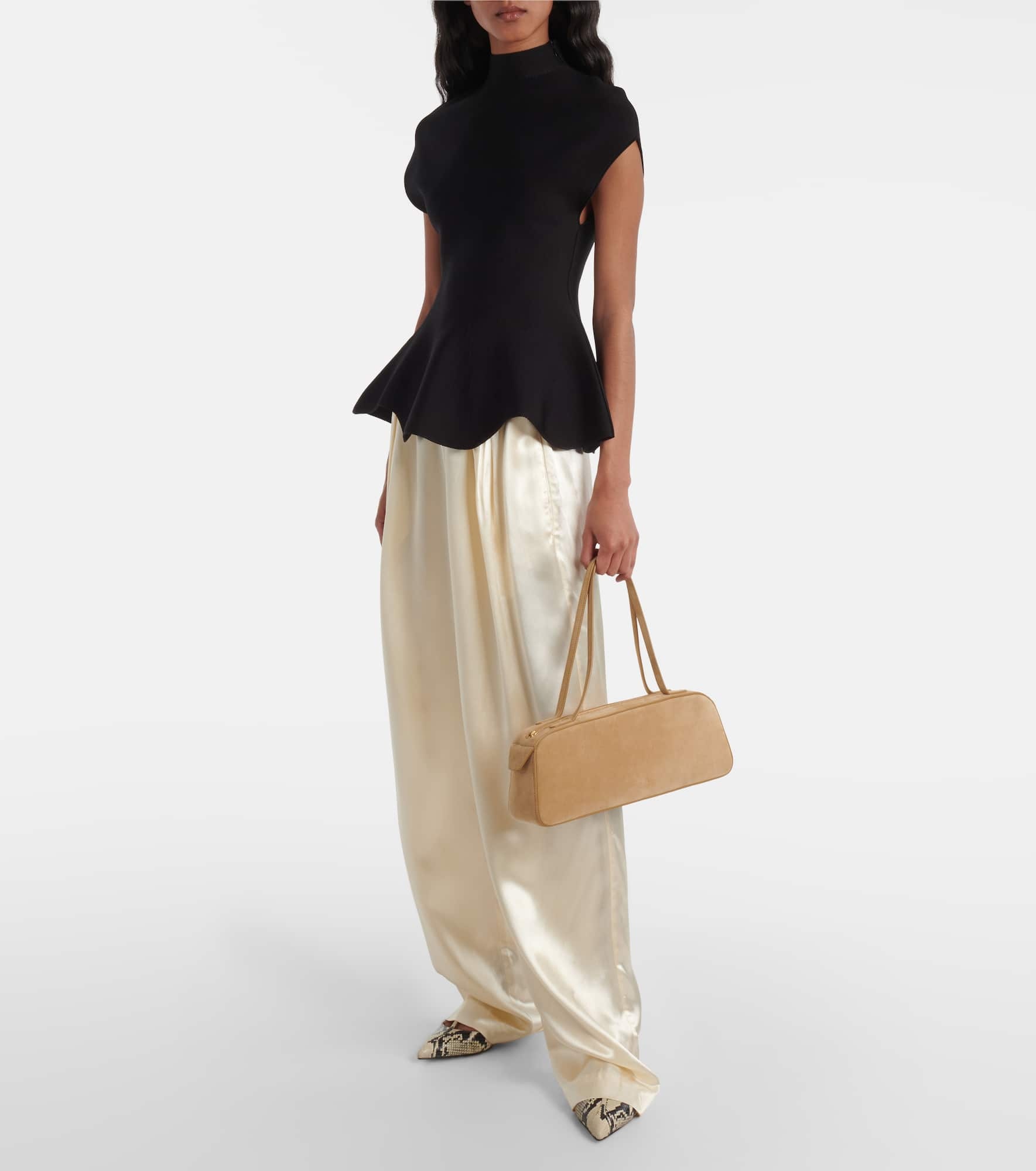 Simona suede shoulder bag - 5