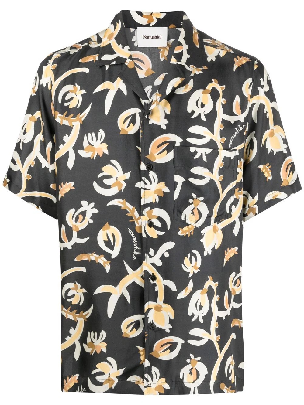 Camp abstract-print shirt - 1