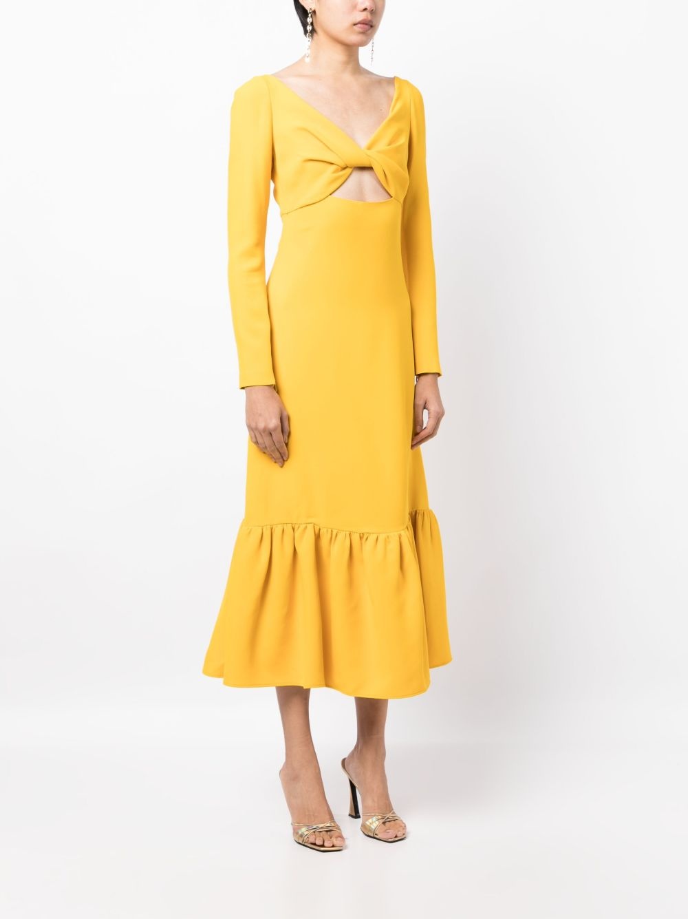 Twist-front midi dress - 3