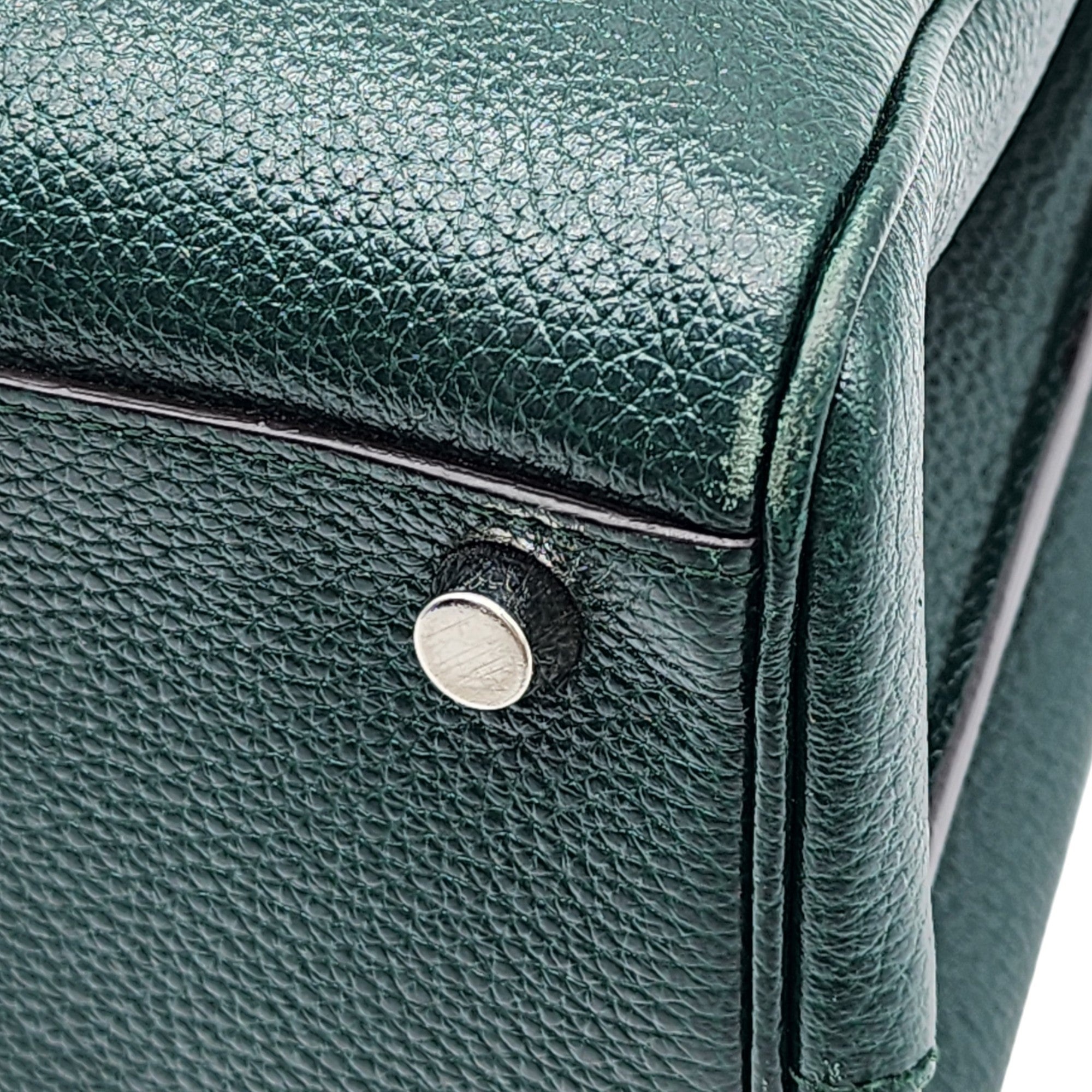 Gucci Medium Zumi Top Handle Bag in Green - 7
