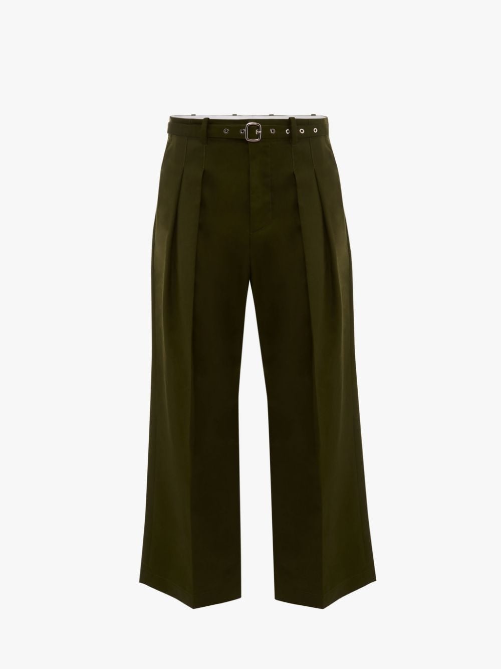 WIDE LEG PLEAT FRONT TROUSERS - 1